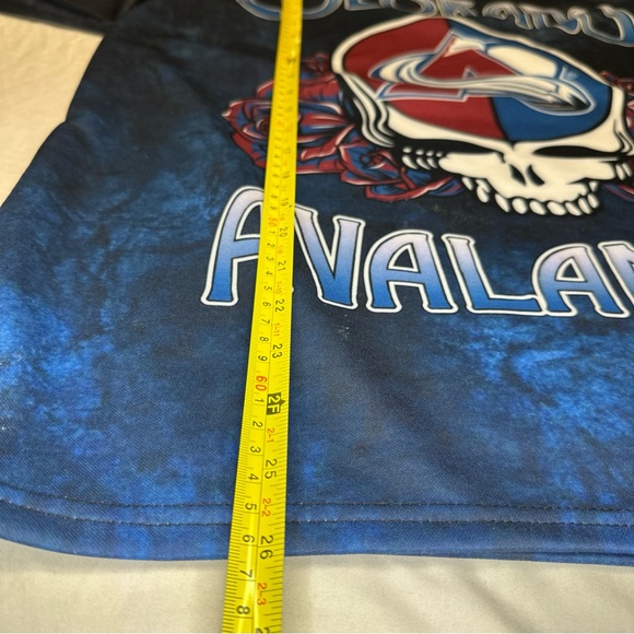 Colorado Avalanche NHL Hockey Grateful Dead  Sweatshirt Mens M Fits Like Lrg NEW - Picture 3 of 4